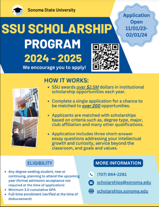Scholarships at Sonoma State University